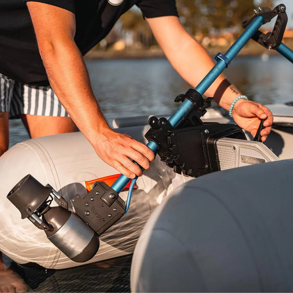 Paddle with 378 Marine Kit Battery,Perfect - Trolling Watercraft, Motor Electric Solar Panel Bixpy for Inflatable Kayak, Boards Outboard SUN80 Wh K-1 with