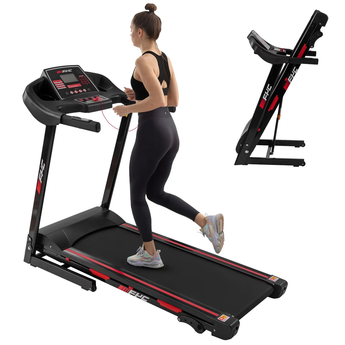 Incline/, Easily with - Speed 3.5HP Gym Capacity Home Electric LBS Exercise Max 330 Home Dcenta Foldable for Workout FYC Running Folding Weight Assembly, 16KM/H Treadmill Treadmill Machine