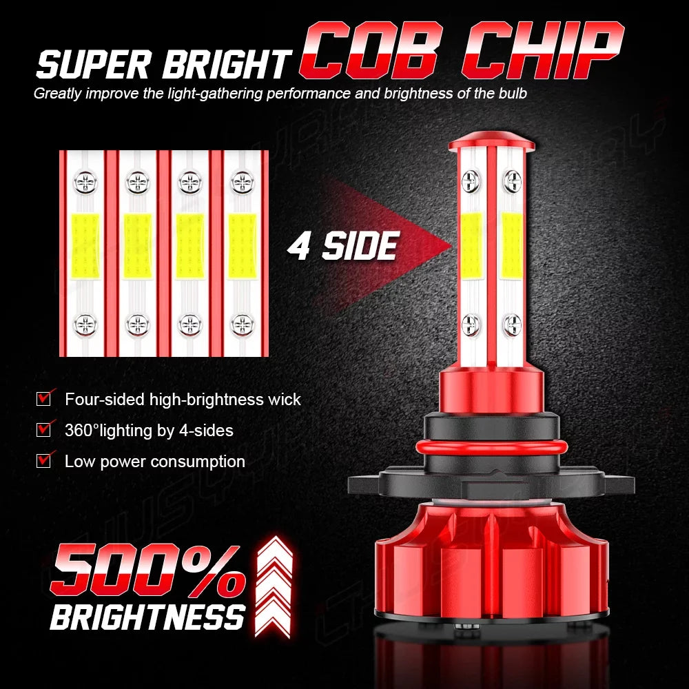 Bulbs D4S Headlight Light LED Fog 6pcs Lexus 9005 ES350 2007-12 HID High&Low 9145 Kit Beam For +