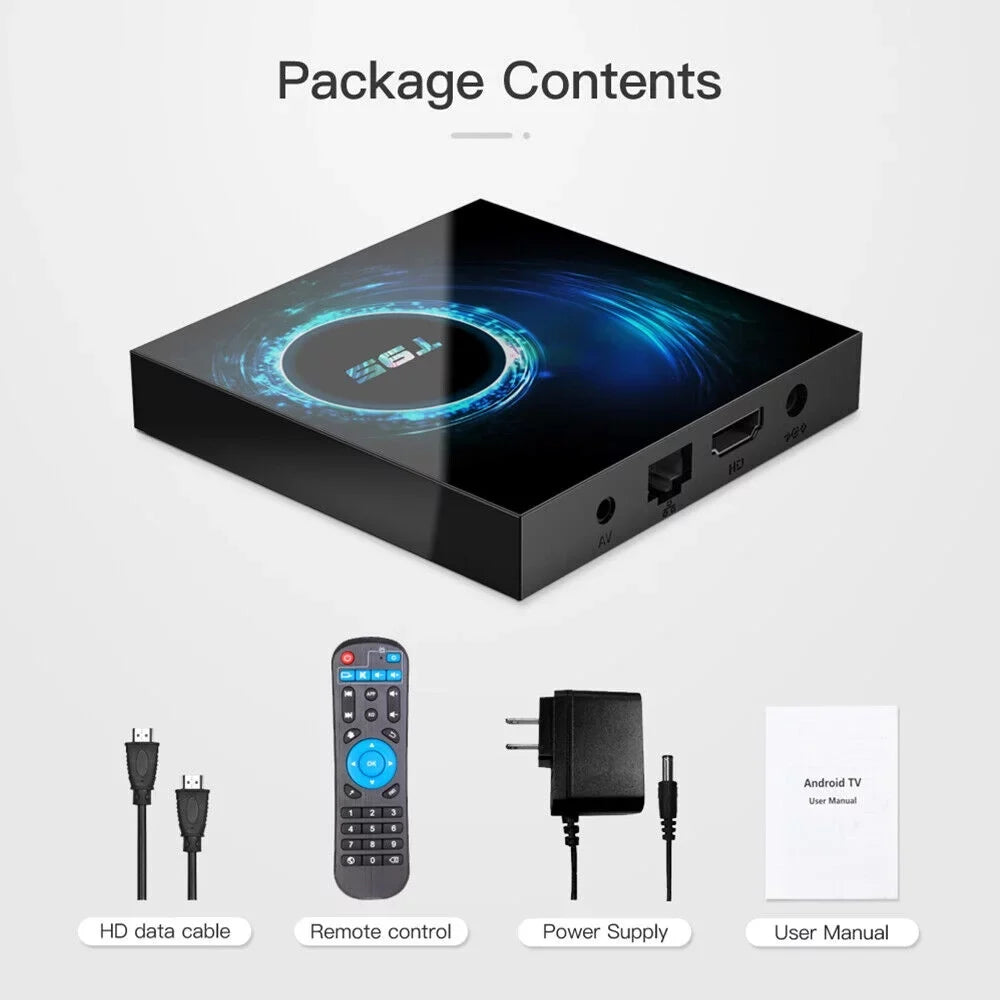 Ease Media, - Box JahyShow Android 10.0 TV Living Room, 4GB+64GB, Streaming T95 Quad-Core Smart
