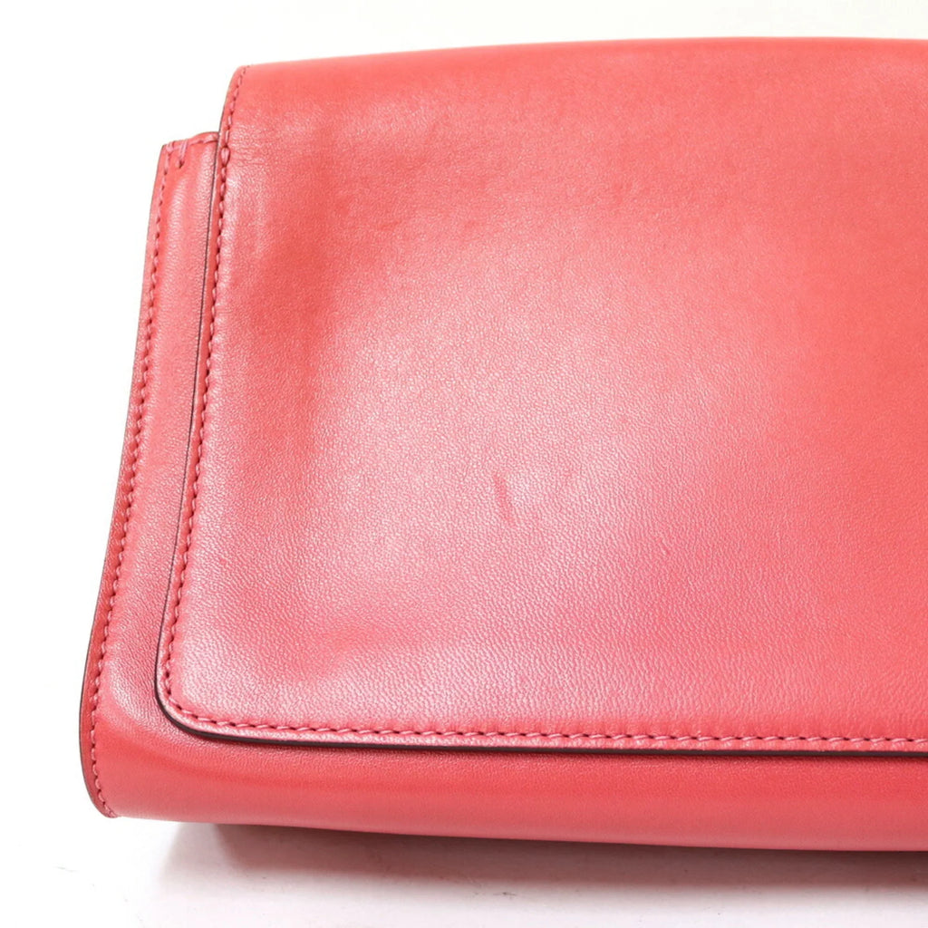Chloe Bag Chloé Leather Pre-Owned Shoulder (Fair) Women's Pink