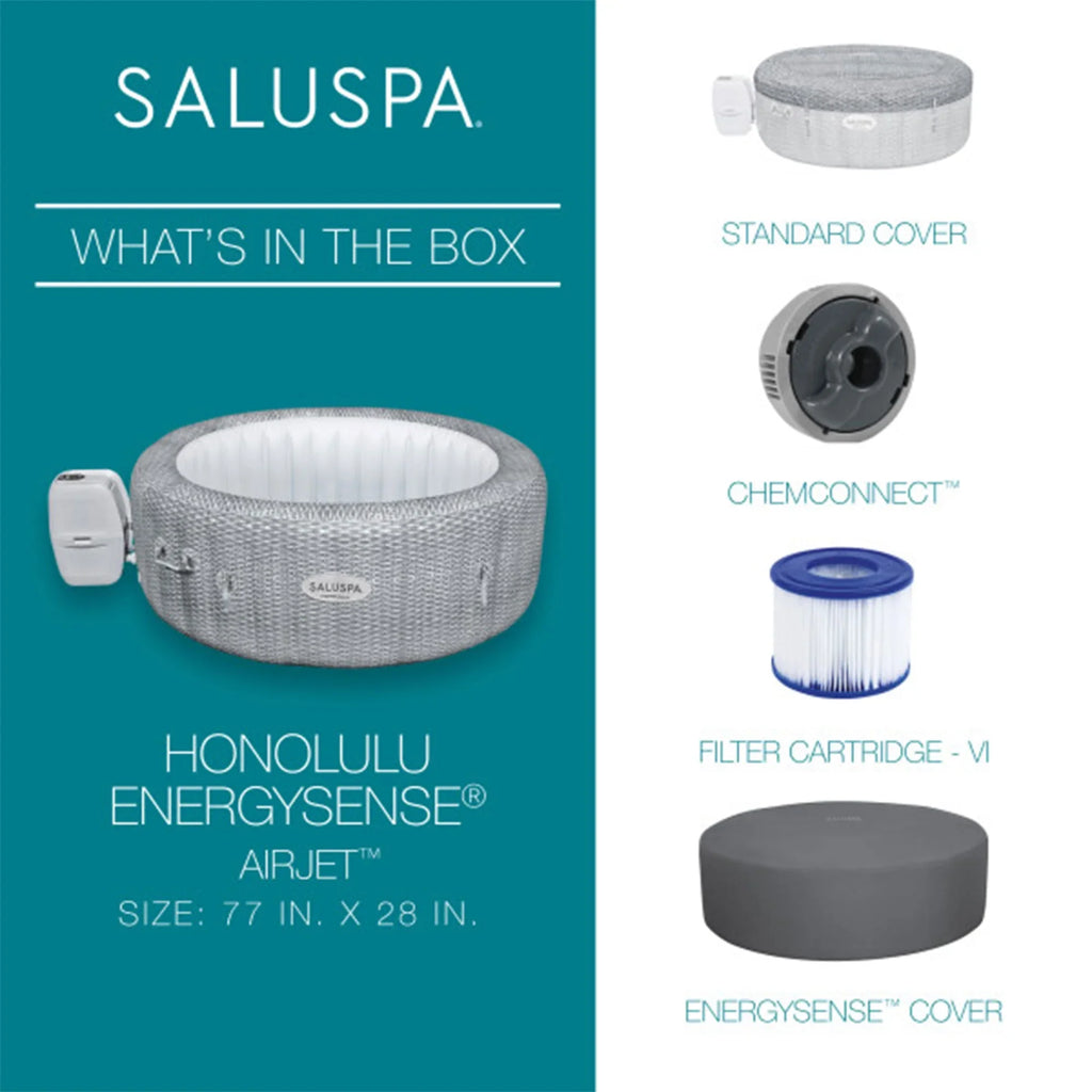 Coleman Honolulu Seat Bestway with Tub 4-Pack AirJet SaluSpa Spa Hot