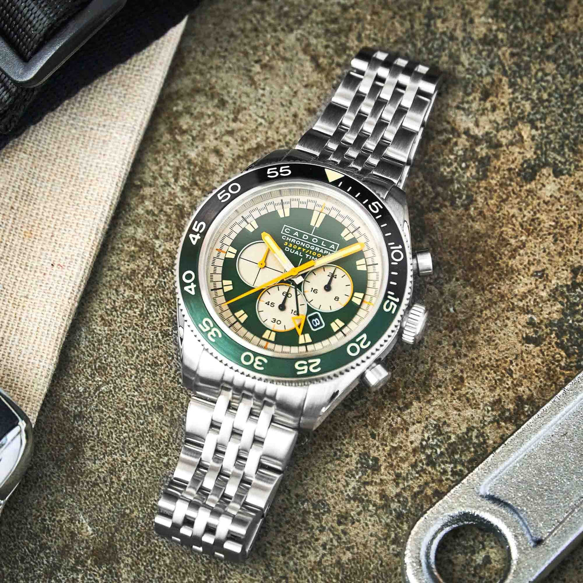 Chronograph Ahrens Green Cadola SS Racing