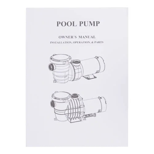 Pool Motor Filter Swimming Strainer 1.5HP 5547GPH Pump w/ Ground In/Above 41FT