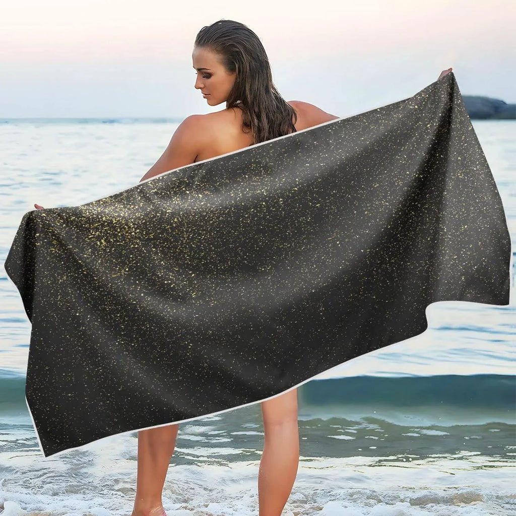 Quick - Super Camping Lightweight Absorbent Dry Texture Towel Oversized for Swimming Beach Glitter Holiday（72） Compact Bestwell Towel - Travel Towels