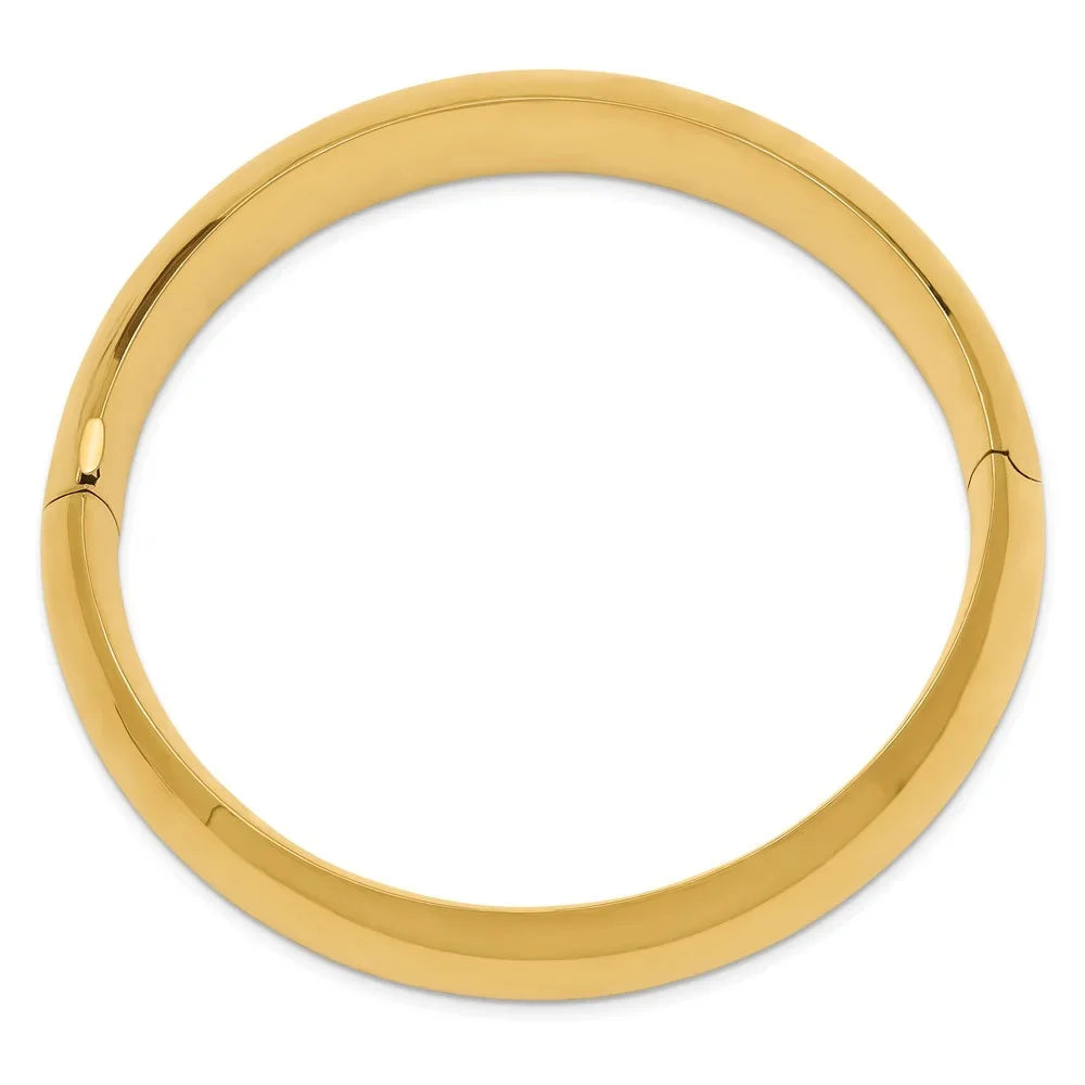 Oversize Bangle 14k Polished High Bracelet Hinged 11/16 QHP11/16O