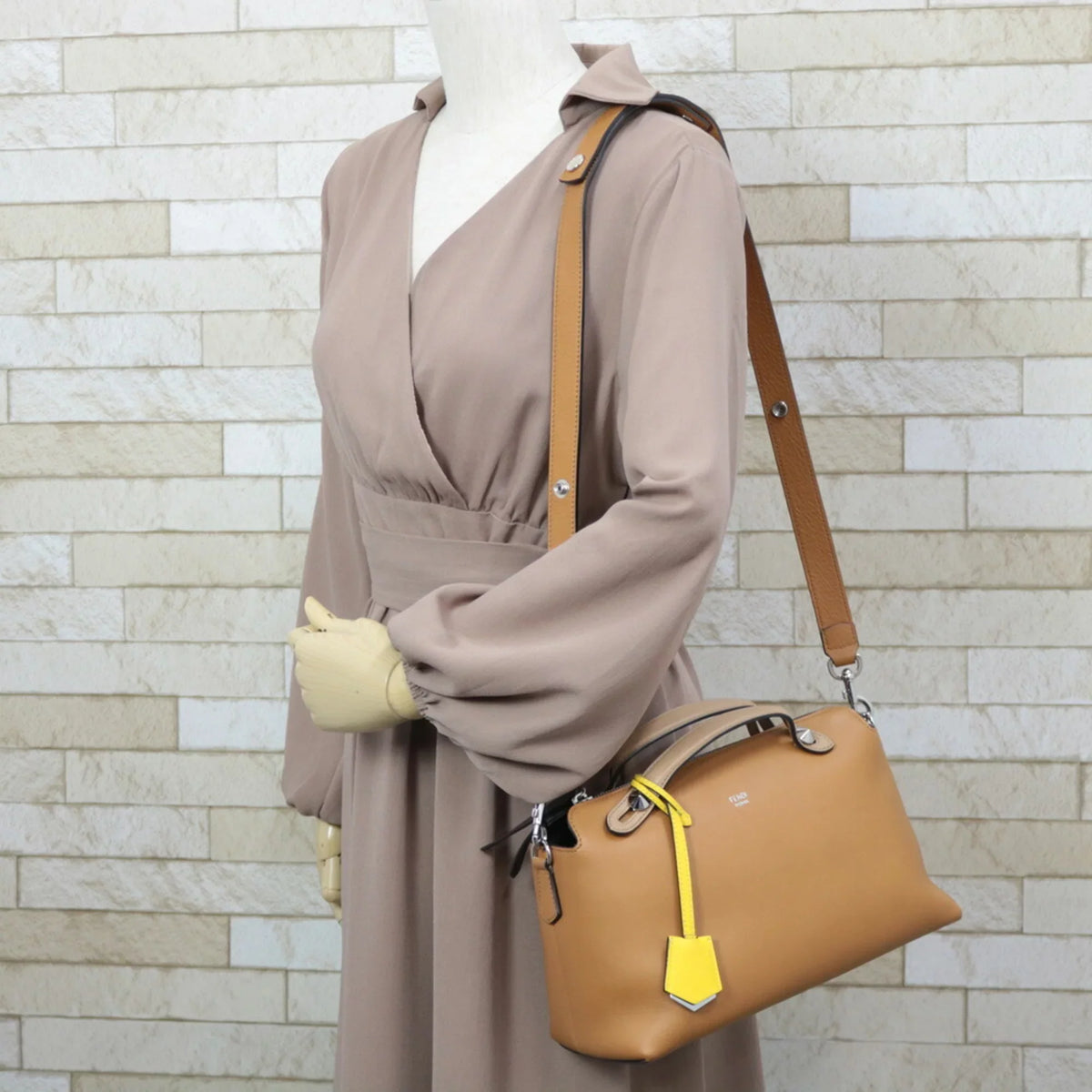 Bag Pre-Owned The Ladies Shoulder By FENDI Way Brown (Fair) Handbag