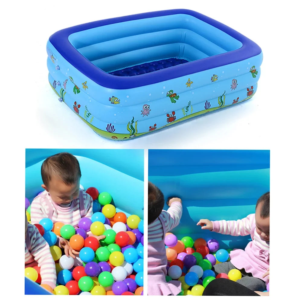 Kid Bathtub Swimming Basin Inflatable Pool Portable Pool OWSOO Swimming