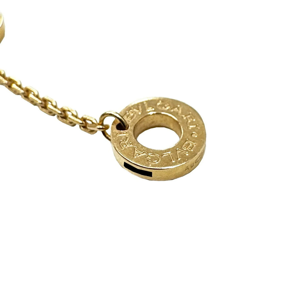 Pendant BVLGARI Ladies Pink Bvlgari Diva Dream (Good) Malachite Necklace Diamond K18PG Pre-Owned 7.3g D0.28ct Gold