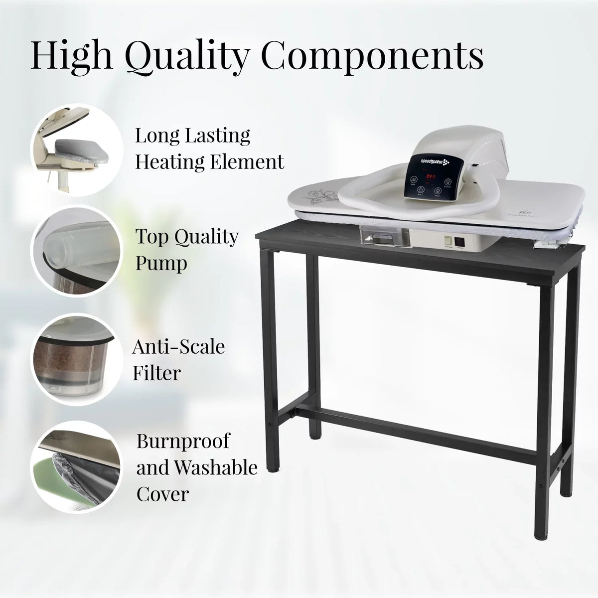 Use to Inch | Press Premium Iron Steam Temperature 40 Settings | Steamer Easy SpeedyPress Multiple Machine With Press Steam Digital Clothes Large Extra 100HD and