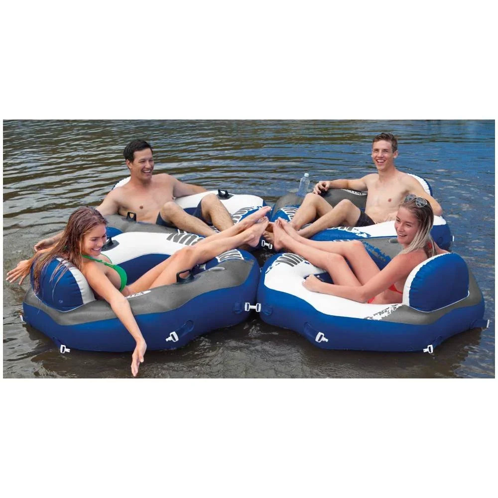 Floating (6 Pack) Connect Tube Inflatable liquid Run River Cooler Intex Lounge &