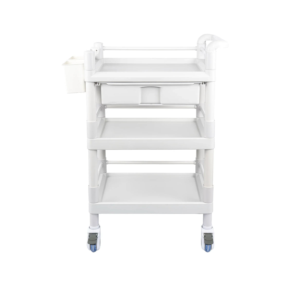 for Utility 3 Medical Wheels Clinic Cart Lbs Trolley Cart Spacious Tier Duty 360°Rotate Trolley Salon Heavy Rolling Drawers Hospital Buckets Beauty Medical with 500 Dirt Dental Mobile