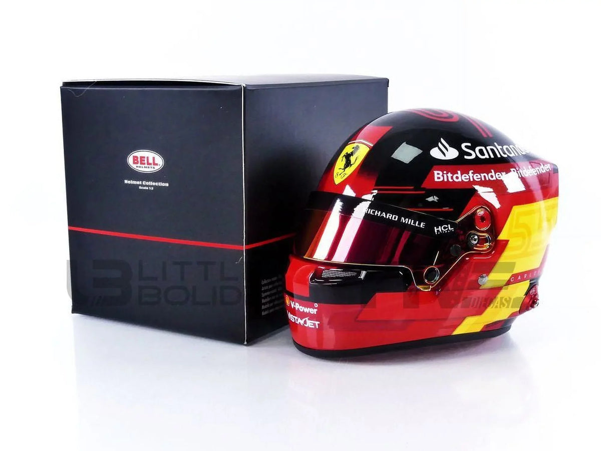 1/2 MINI Sainz HELMET CASQUE 2023 - Ferrari Jr F1 Carlos -
