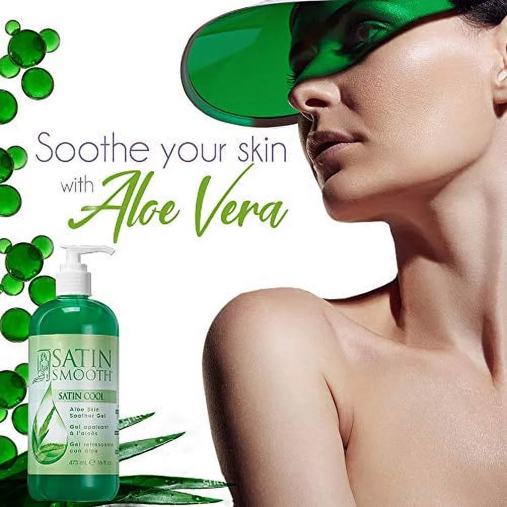 fl Satin Smooth Aloe Skin Soother 16 Cool Gel, Satin oz Vera