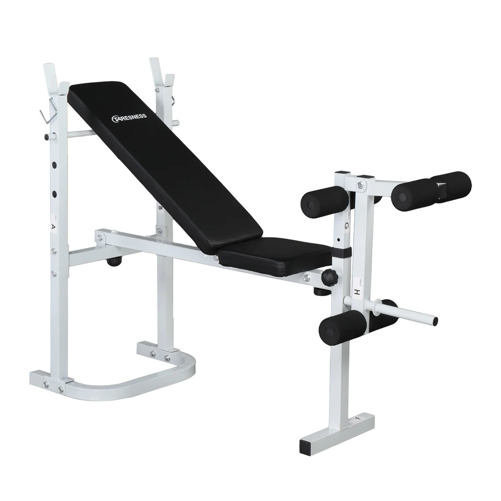 Squat Weight Rack Olympic with Winado Adjustable Bench,