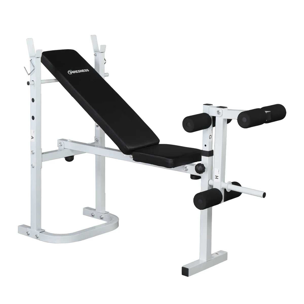 Squat Weight Rack Olympic with Winado Adjustable Bench,