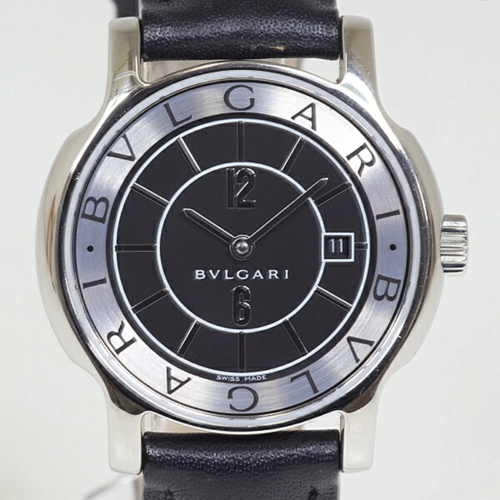 Steel Stainless Bvlgari ST29S (Good) Solotempo Quartz Women's Pre-Owned Watch