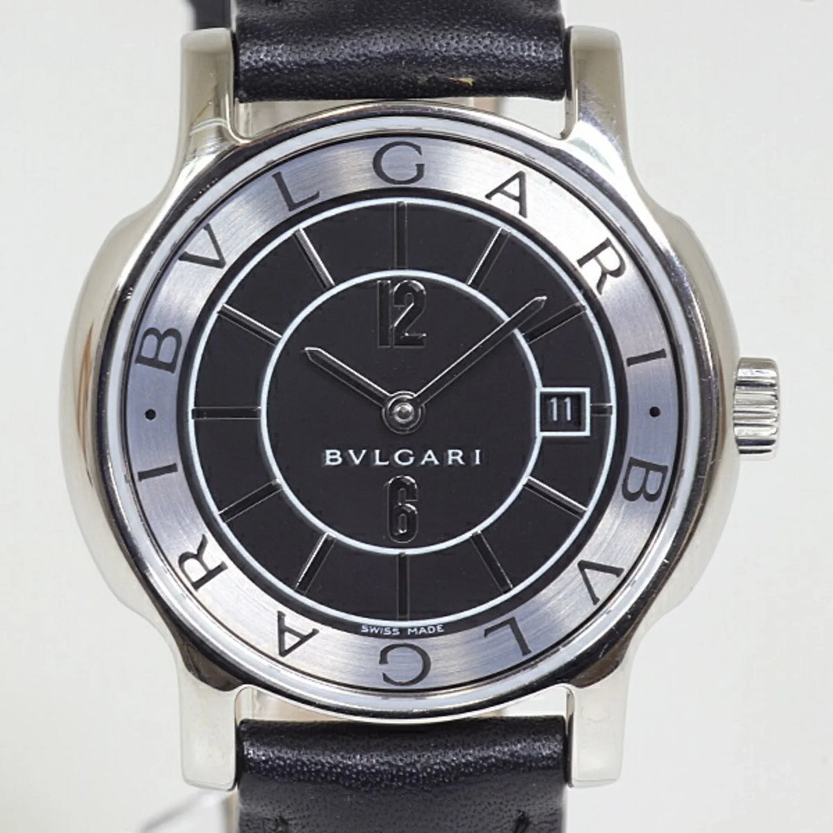 Steel Stainless Bvlgari ST29S (Good) Solotempo Quartz Women's Pre-Owned Watch
