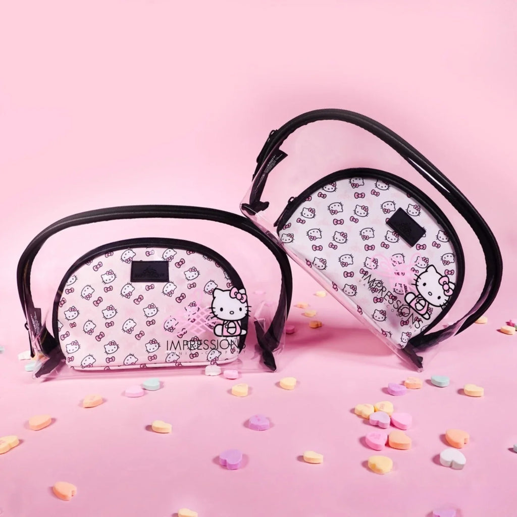 Nested for Pcs Makeup Kitty Travel Clutch (Pink) Purses, Holding Hello Impressions Bag Vanity 2 Makeup