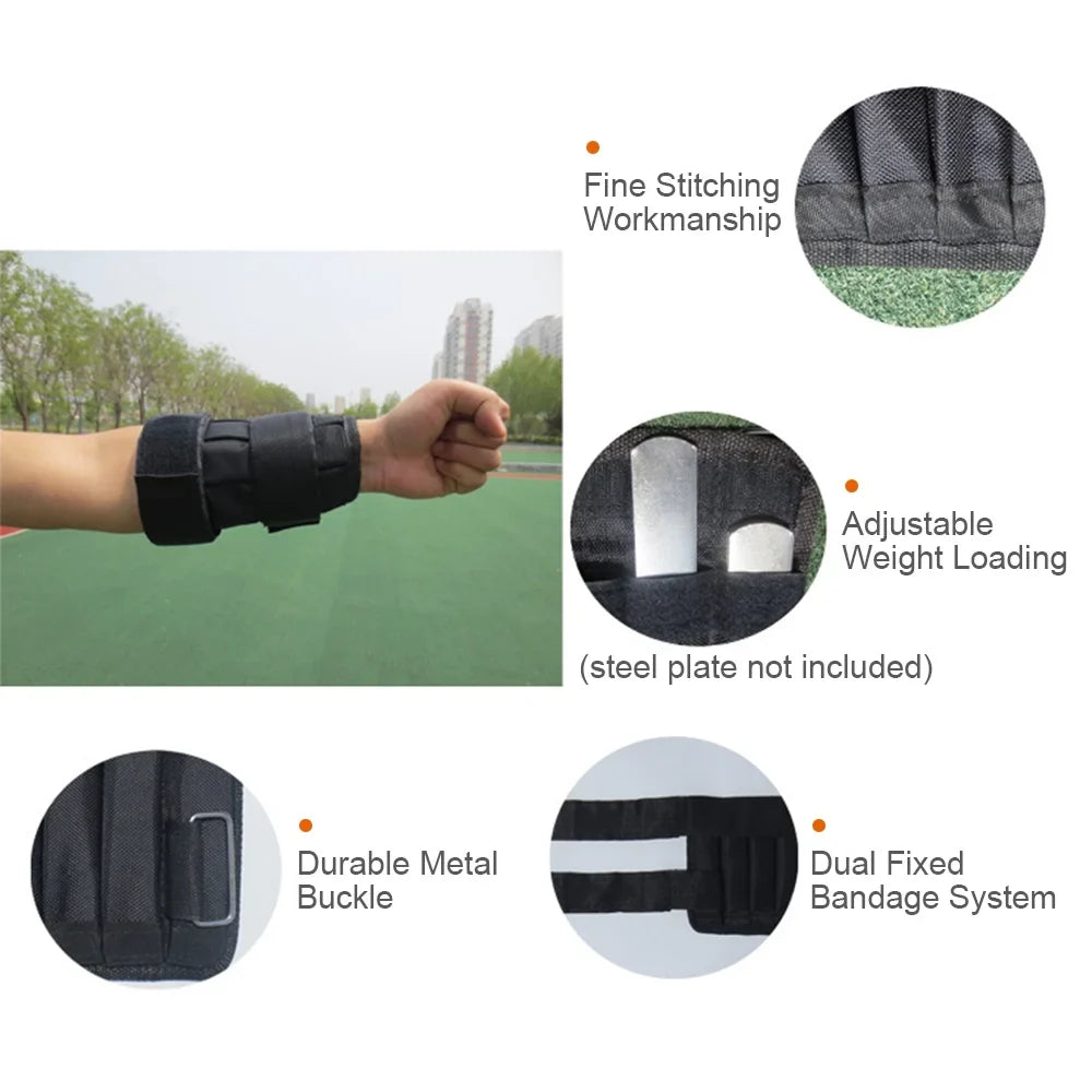 Max Packs Oxford Wrist Training Wraps 5/10kg (Empty) Exercise Loading Loading Weight Weighted Abody Strength Weighted 2 Ankle Adjustable
