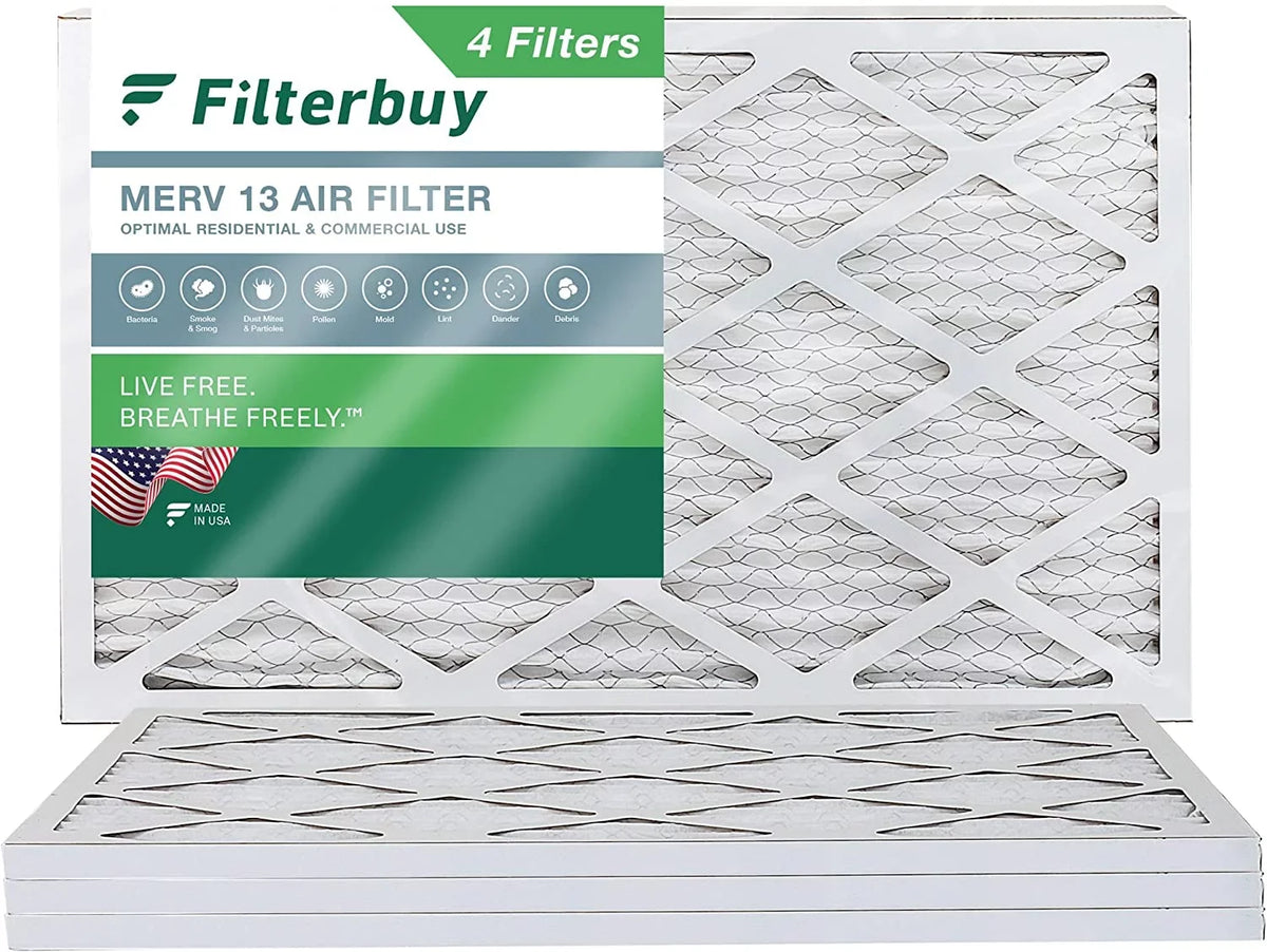 20x36x1 (4-Pack) 13 MERV HVAC Pleated Filters Air Furnace Filterbuy AC