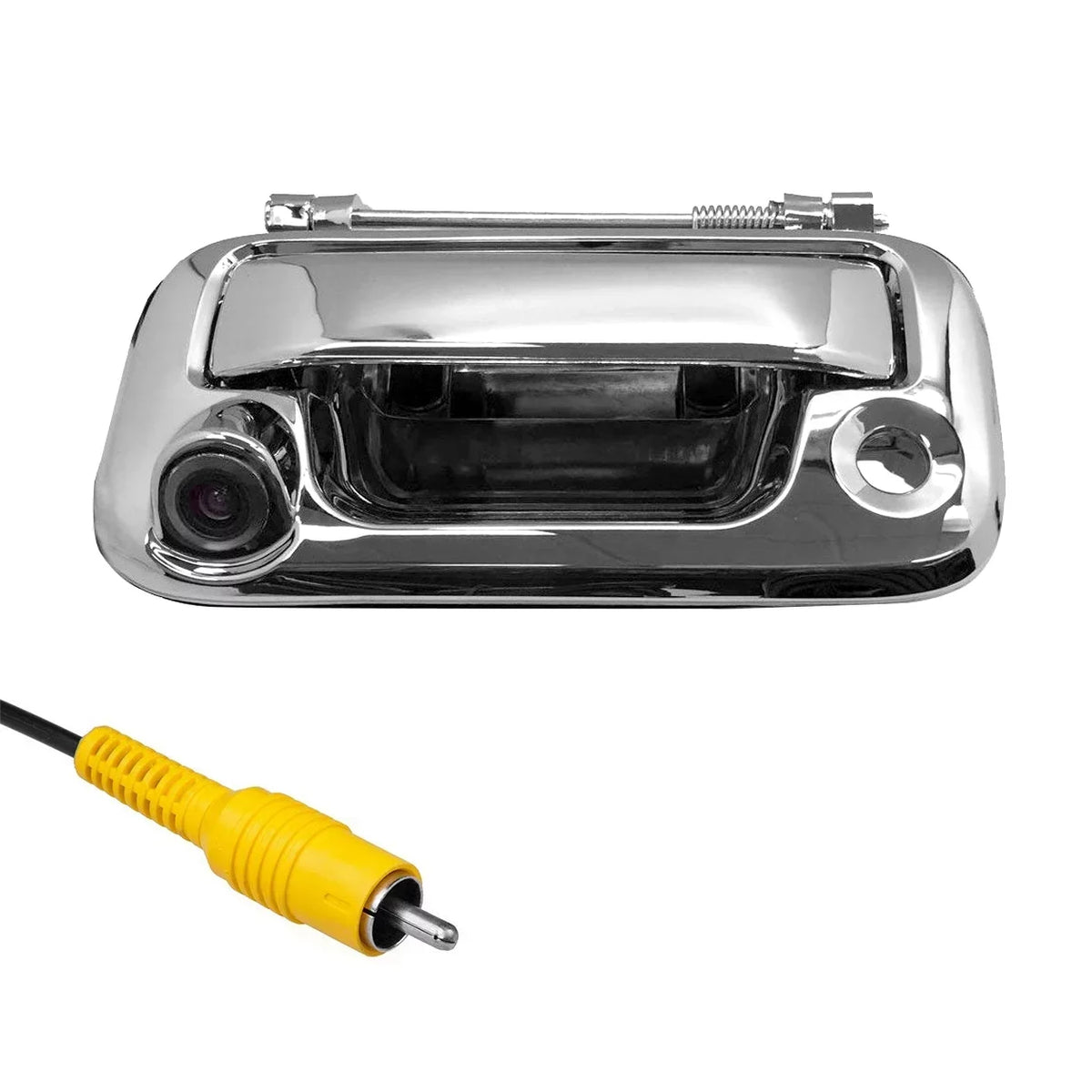 F150-F550 (05-16) Metal Backup Handle for Camera Tailgaters Chrome with Master Tailgate