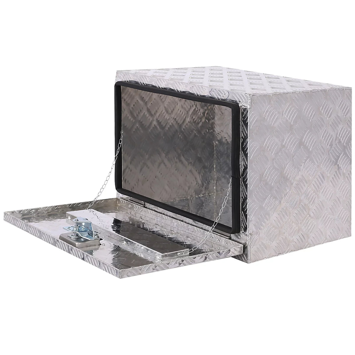 Storage Bed JBLCC Box, Pickup Keys, Lock Box, Silver Tool Underbody exterior RV Box Box, Storage 24" Aluminum Tool Trailer Truck Tool w/ Organizer,