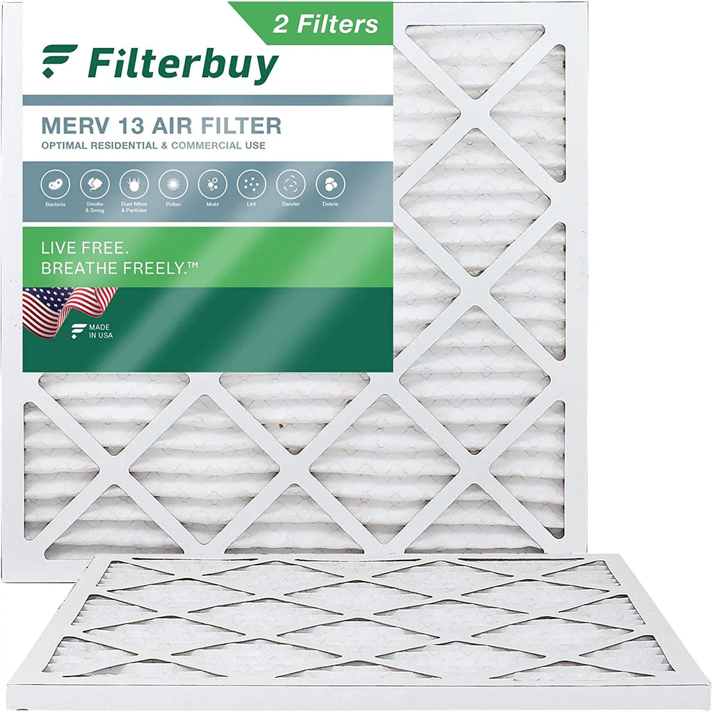 Pleated 13 (2-Pack) Filters AC Air Filterbuy HVAC MERV 14x14x1 Furnace