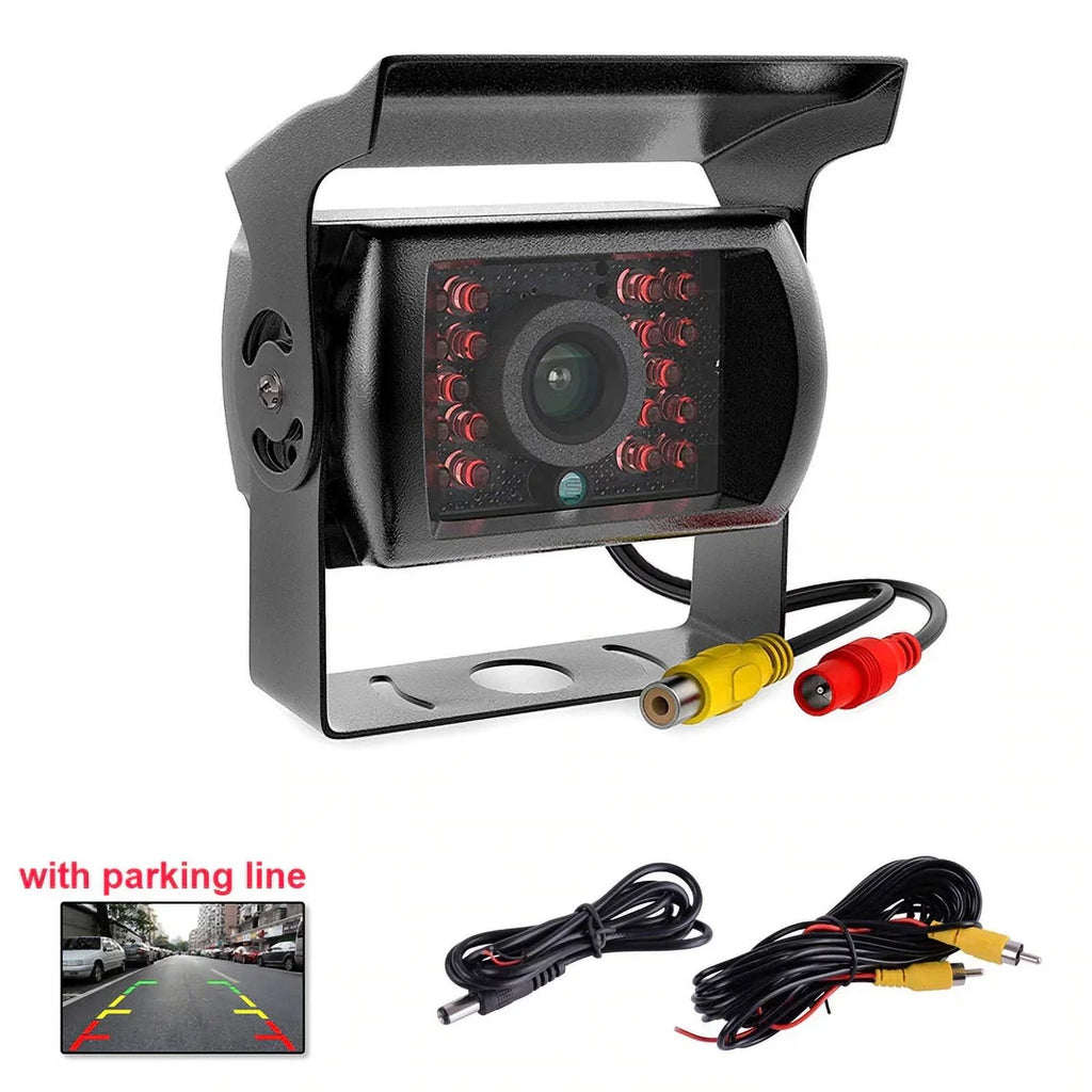 RV 18 12V/24V for parking TFT Monitor LED cable Truck Vision+32 reverse feet LCD Night Car IR 7inch with camera Bus Van Car system