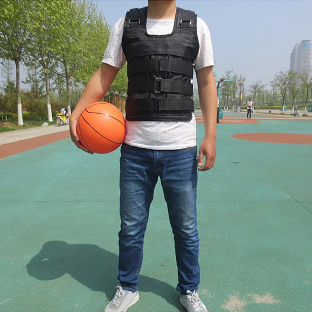 Oxford Jacket Adjustable Loading Vest Weighted Weight 50kg Weight Strength Training Max (Empty) Cloth Meterk Loading Exercise
