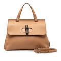 Leather Women's Bag Pink Bamboo Pre-Owned (Good) 370831 Shoulder Handbag Daily