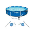 Kit and Frame Pack) Pool Swimming Intex Cleaning (2 Metal Pool Filter Pump with