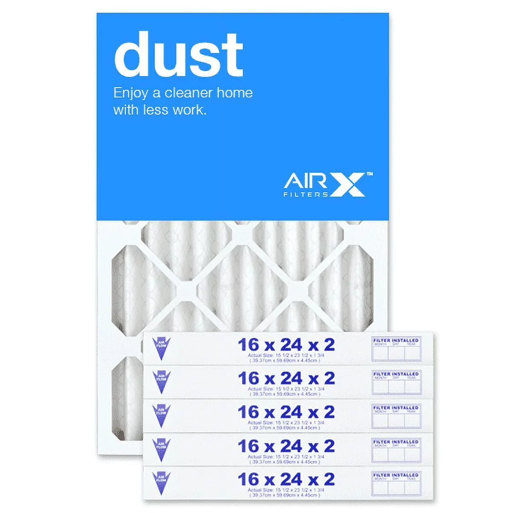 Furnace Box MERV Made Filter Dust of Air the 8 AC USA Filters Replacement Pleated Air 6, 16x24x2 AIRx Filter in