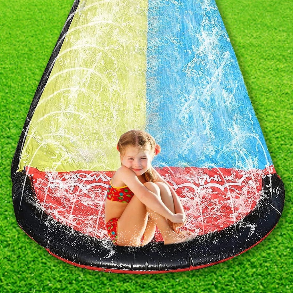 Slides for 15.5ft Lawn Fun for Harvio Garden Backyard Kids Toys, liquid Slip Inflatable Games