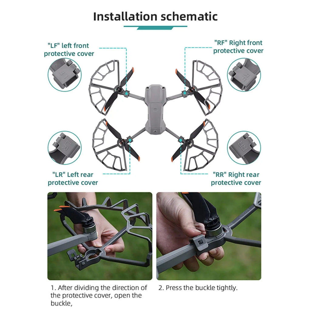 Drone 2/Air For DJI Propeller Pro Protection Drone F Guard Drone 2S Air Mavic Ring 11 Protection Propeller ZiSUGP Leaf Accessories