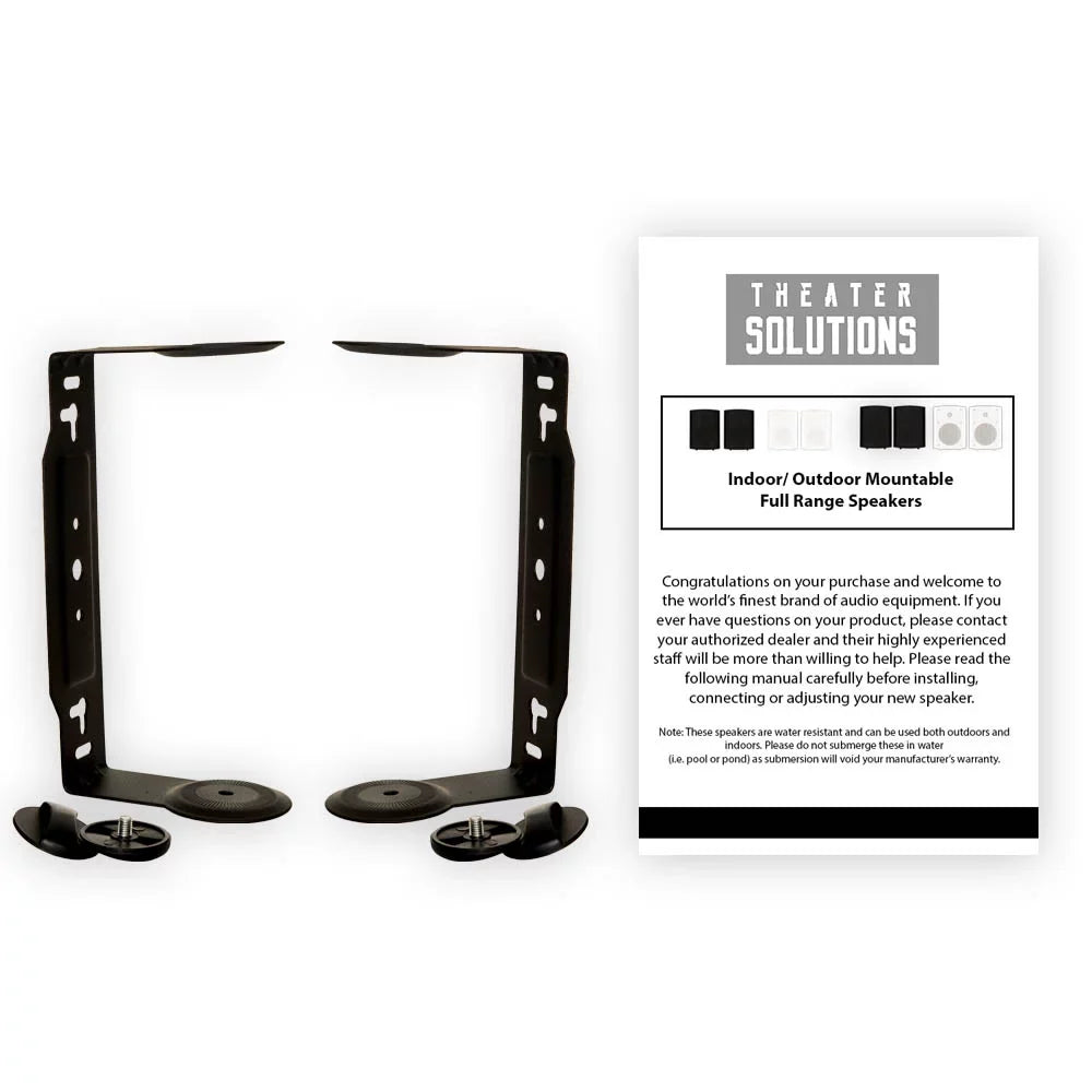Speaker Bluetooth Black Indoor Solutions or Pair exterior Theater Powered TS425ODB