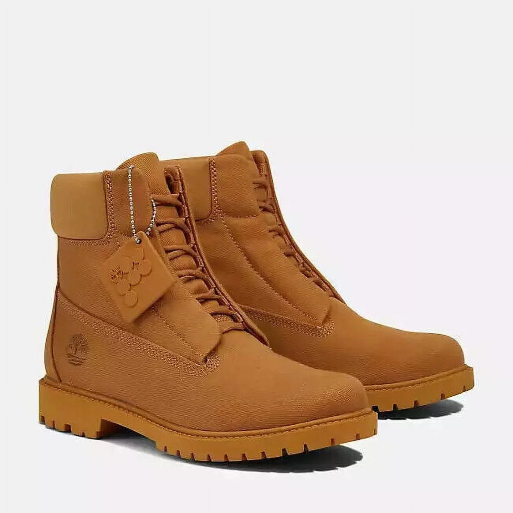 X Pangaia XXX673 Waterproof Boots 6" (10) Timberland Women's Wheat Cotton TB0A5XVY231
