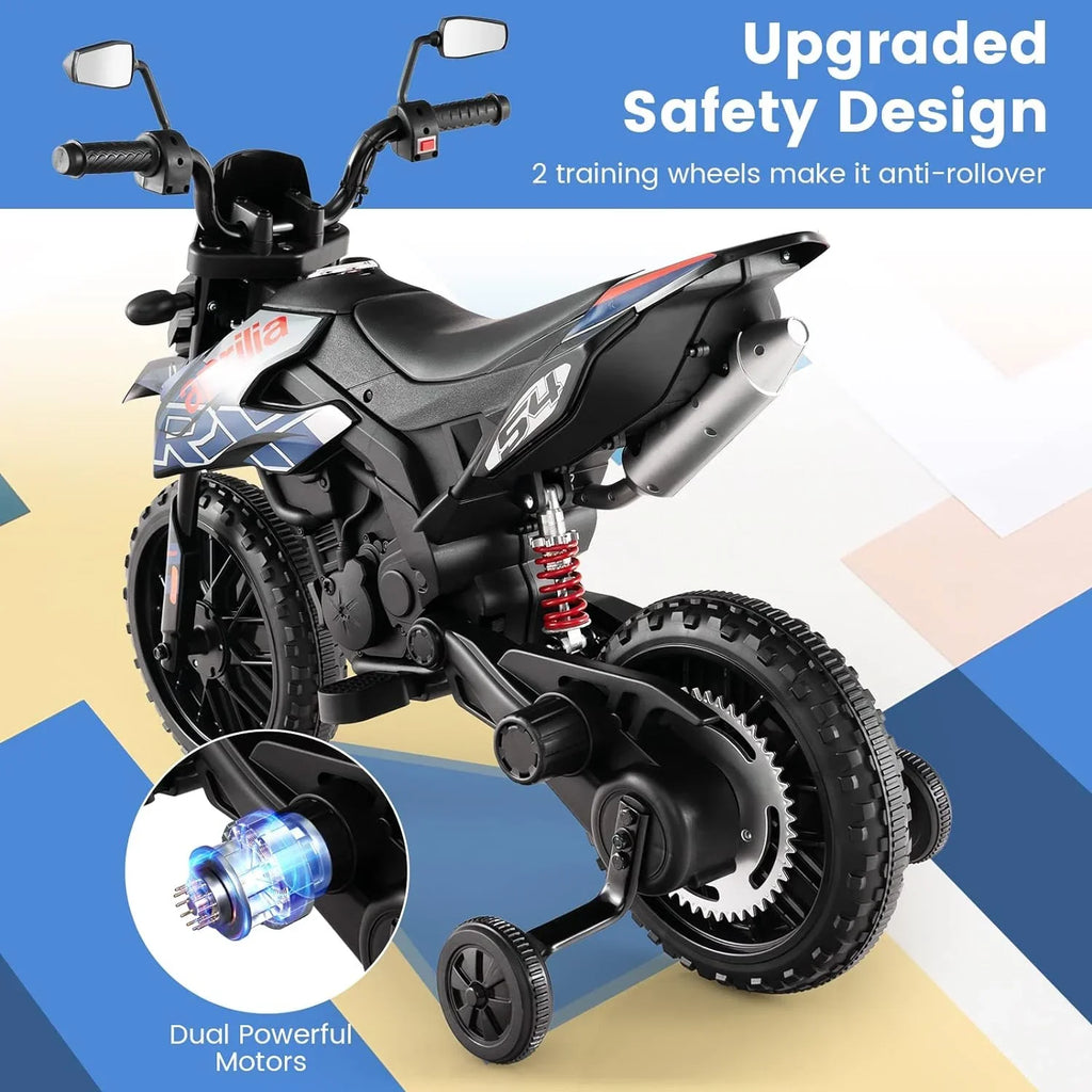 Power, with Headlights Battery Electric Blue Kids LED 12V Color Motorcycle Foxhouse1 Ride-on -