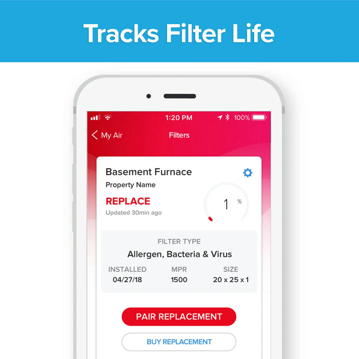 inch Furnace Filter, x 1 Filtrete HVAC 2200 x Filter and 1 MPR, 20 Allergen & Premium 25 Home Pollutants Smart Air