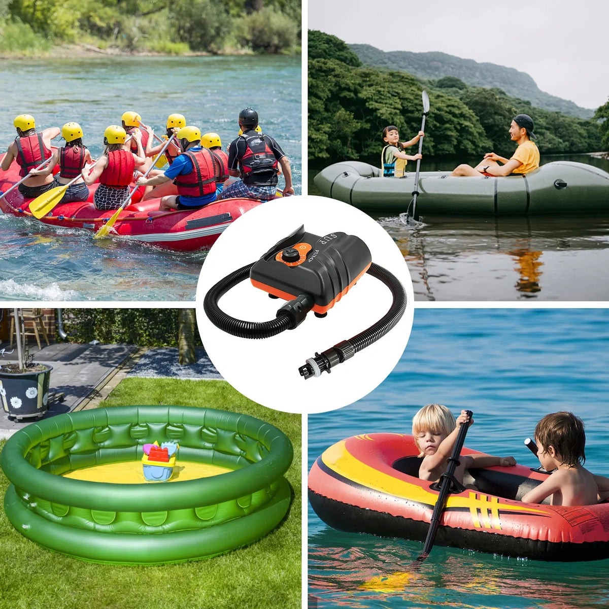 STERMAY Pump Pump Inflation Siuke Inflation 16psi Boat Pump,And With Pump 16psi 6pcs Jinmie Huiop 6pcs Pump InflatableAnd 16psi Air Boat 6pcs Nozzles With Inflatable Nozzles Laoshe