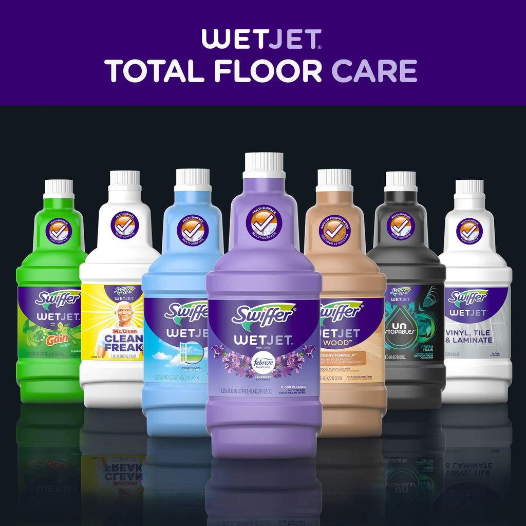 Solution 2 Swiffer Refills, Floor WetJet Ct Cleaner Lemon,