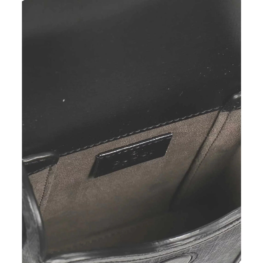 Printed Black Crossbody GG Retro Canvas Minibag