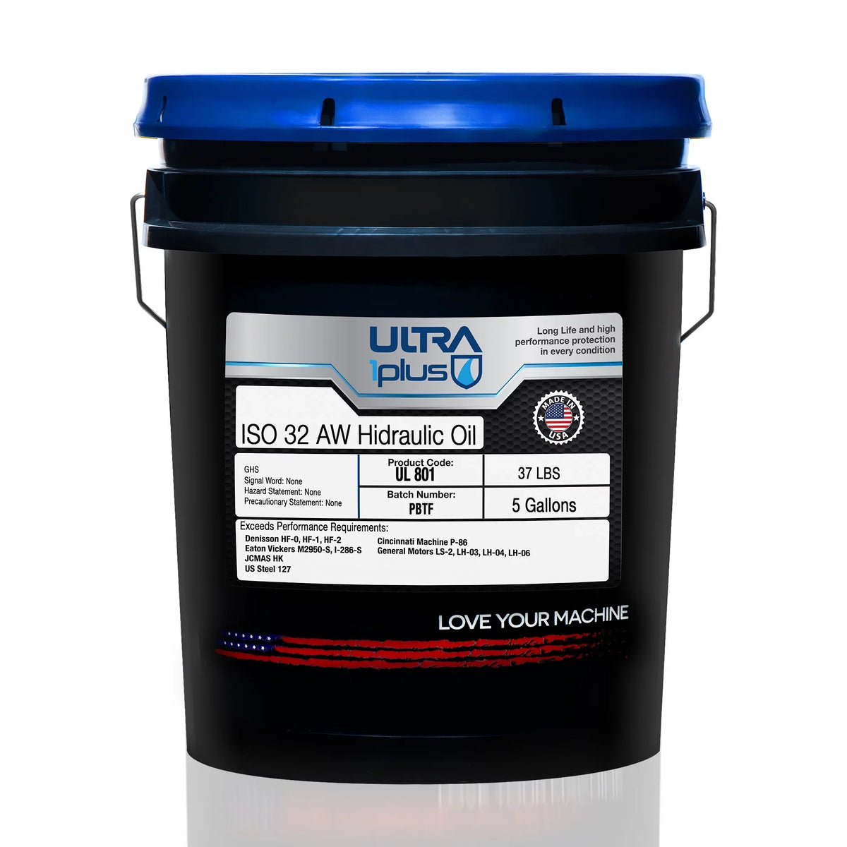 ISO Pail) 32 Hydraulic Ultra1Plus Gallon Oil (5 Conventional AW