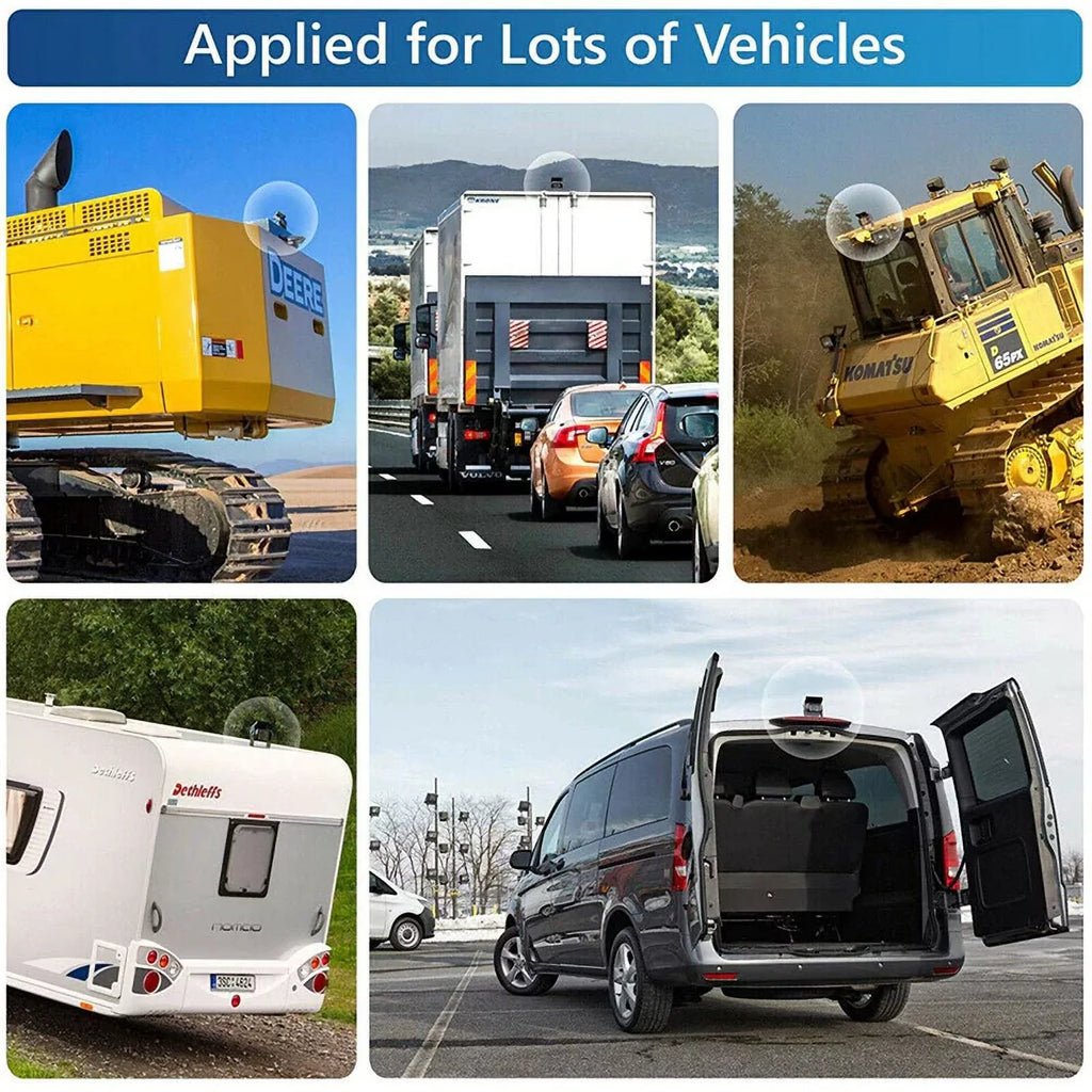 RV 18 12V/24V for parking TFT Monitor LED cable Truck Vision+32 reverse feet LCD Night Car IR 7inch with camera Bus Van Car system
