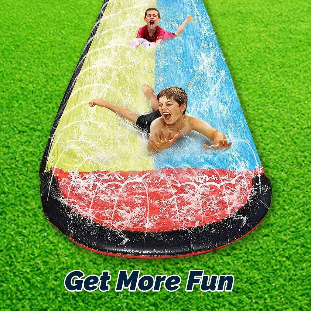 Slides for 15.5ft Lawn Fun for Harvio Garden Backyard Kids Toys, liquid Slip Inflatable Games