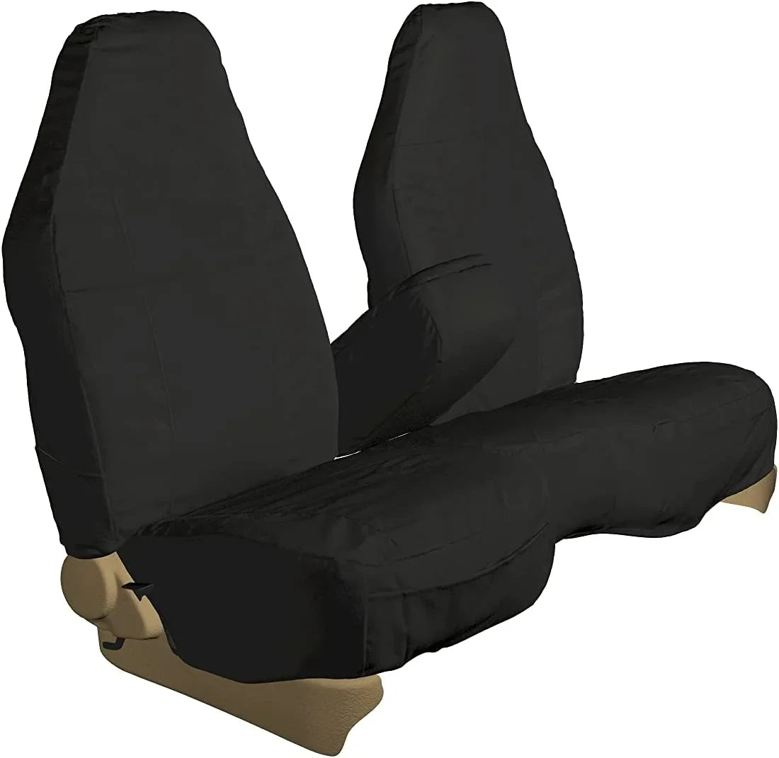 60/40 2006-2009 F419 Opening Ranger Seat Twill Black in Split With Console