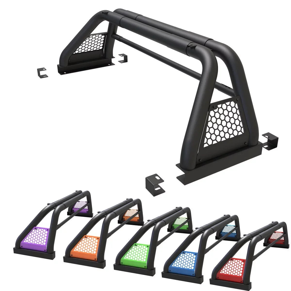 62.9-74.7" Ranger Bar 2019-2023 Rack Chase For Adjustable Sport Bed Truck Fit Roll Bar