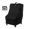 Black Deluxe Car Carrier, J.L. Childress Seat and Wheelie Padded Travel Spinner Bag