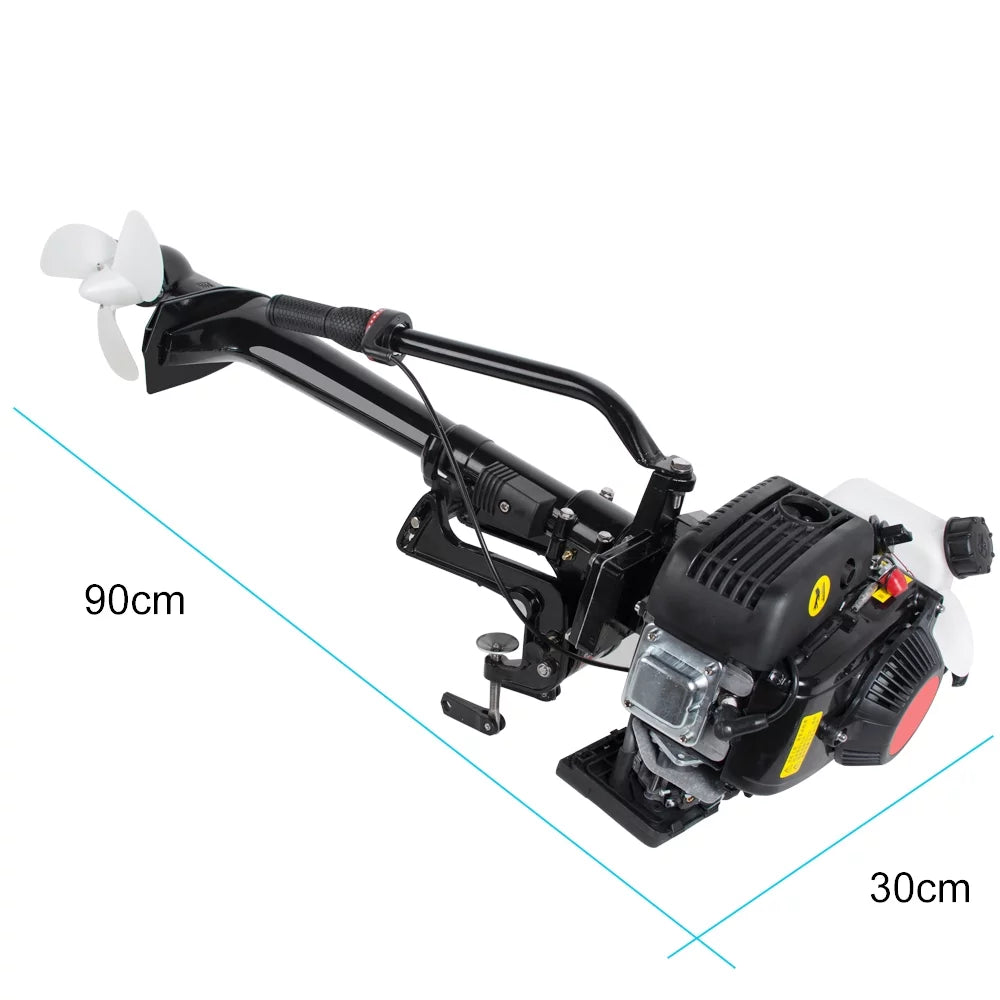 Engine System HP 55CC 4 Cooling Machine Air Stroke Outboard Boat Motor 3.6 With