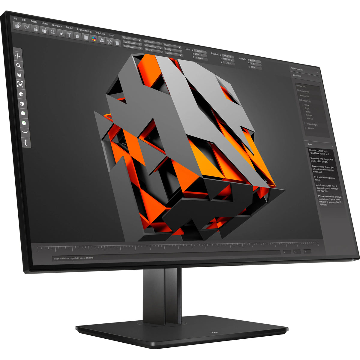 Monitor, UHD Business 16:9, Class 4K 31" Black HP Z32 LCD